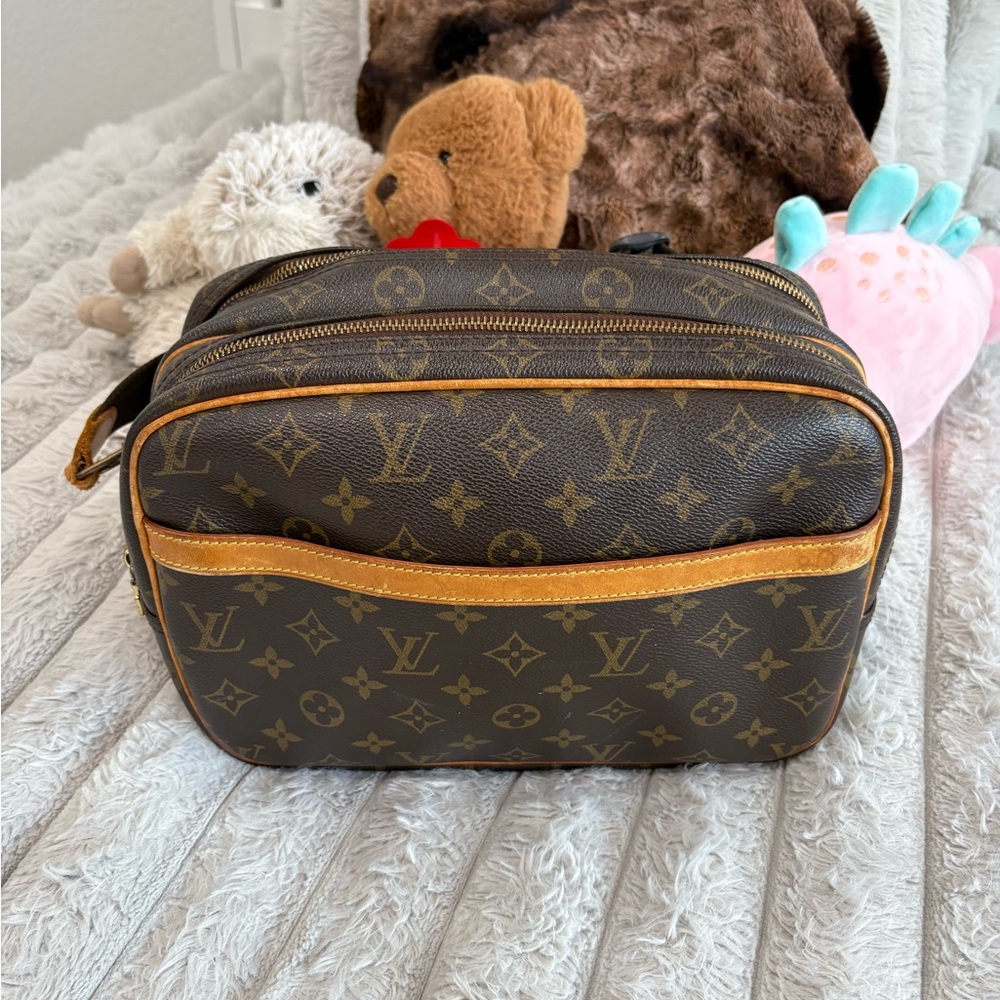 Brown and Tan Monogram Messenger Bag - Picture 2 of 8